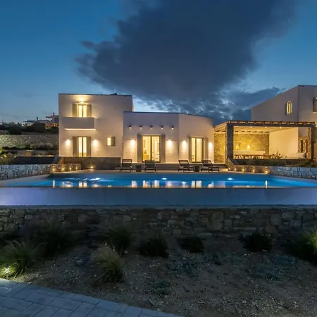 Luxury Mykonos - 3 Bedrooms - Estaffe - Amazing Agean Views - Wind Protected Alfresco Dining Area Вилла *
