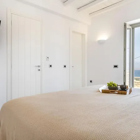 Luxury Mykonos - 3 Bedrooms - Estaffe - Amazing Agean Views - Wind Protected Alfresco Dining Area *