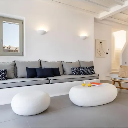Вилла Luxury Mykonos - 3 Bedrooms - Estaffe - Amazing Agean Views - Wind Protected Alfresco Dining Area
